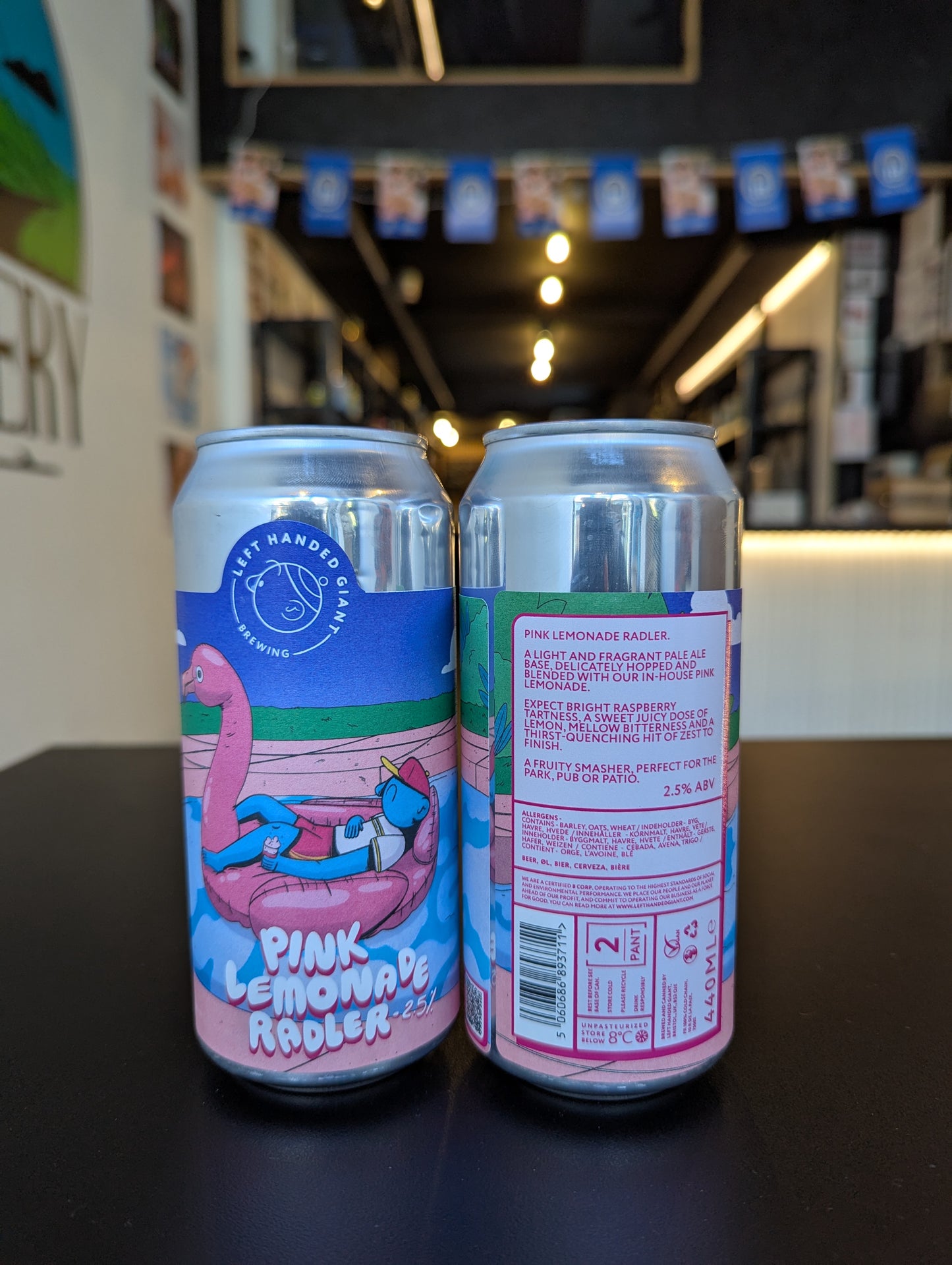 Left Handed Giant - Pink lemonade raddler